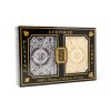 Kem Arrow Playing Cards: Black/Gold, Poker Size Jumbo Index2-Deck Set